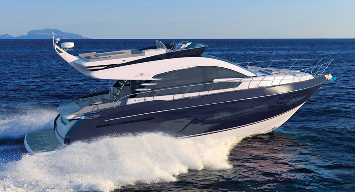 菲尔兰（Fairline）Squadron53飞桥游艇外观