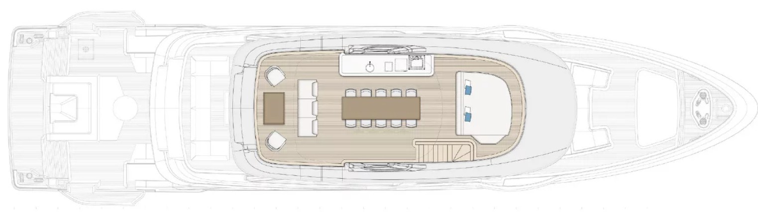 贝尼蒂（Benetti）Oasis34M私人豪华游艇设计图