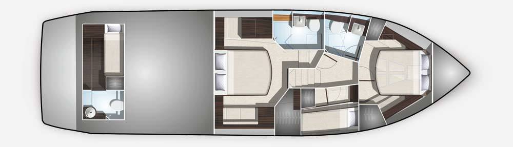 卡帝尔（Galeon）510Skeydeck飞桥游艇设计稿