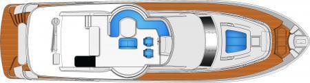 19.8米嘉信蒙帝菲诺66Voyager私人游艇布局图