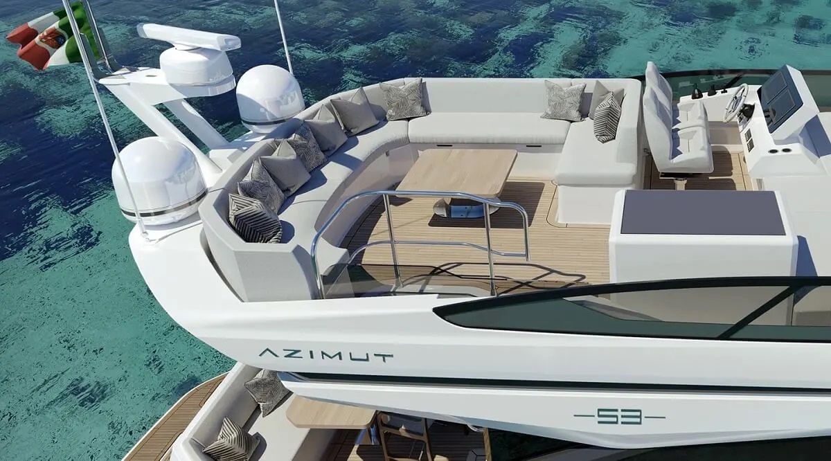 16米意大利游艇品牌阿兹慕（Azimut）53飞桥游艇价格950万元起