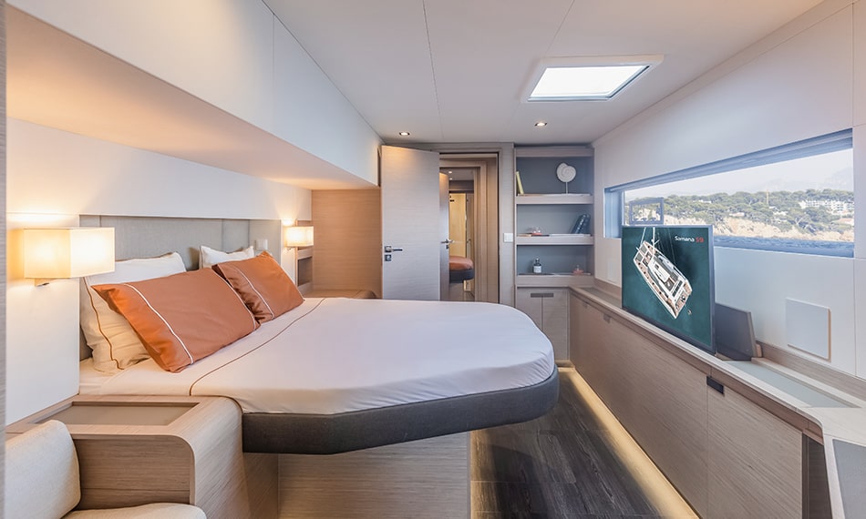 18米的枫丹白露（Fountaine Pajot）Samana59双体帆船主卧