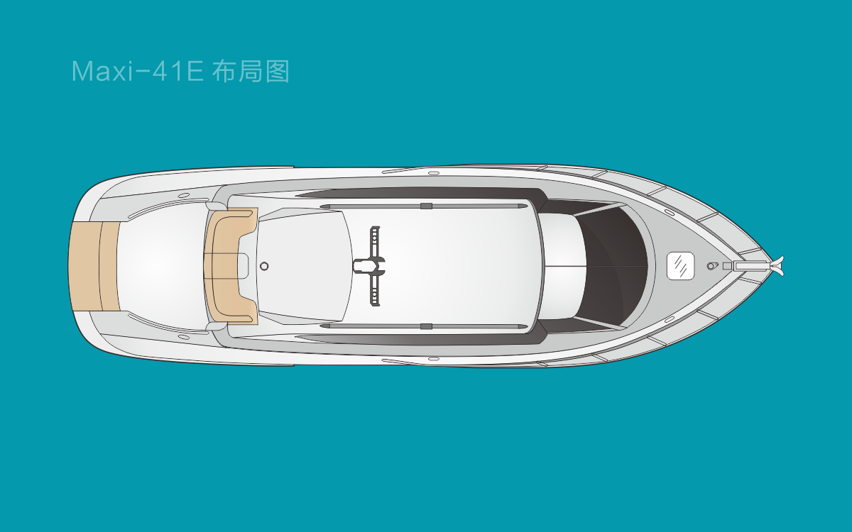 12米香港游艇美斯（Maxi）41E豪华游艇布局图1