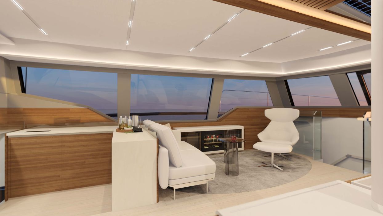 24米枫丹白露（Fountaine Pajot）80双体帆船沙发