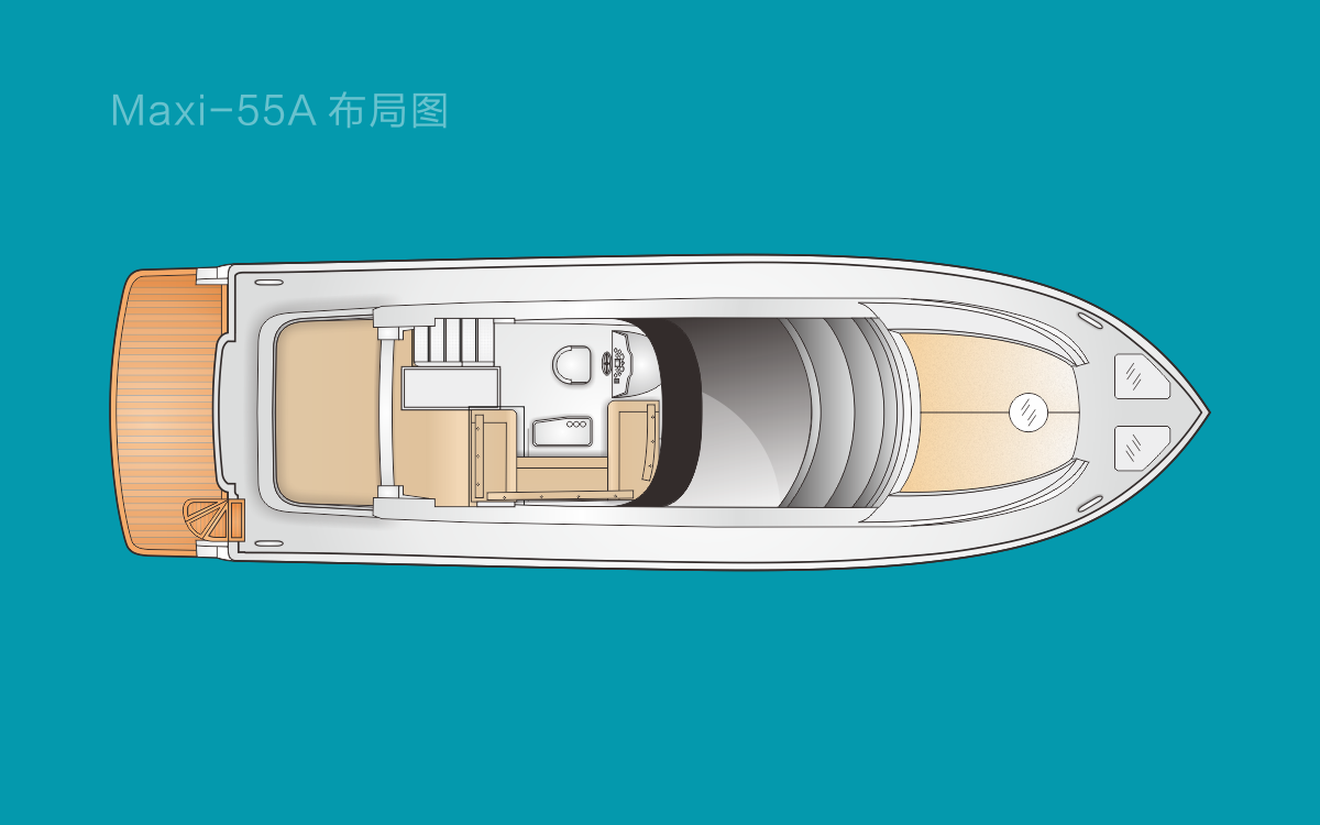 16米美斯（Maxi）55A豪华游艇设计图