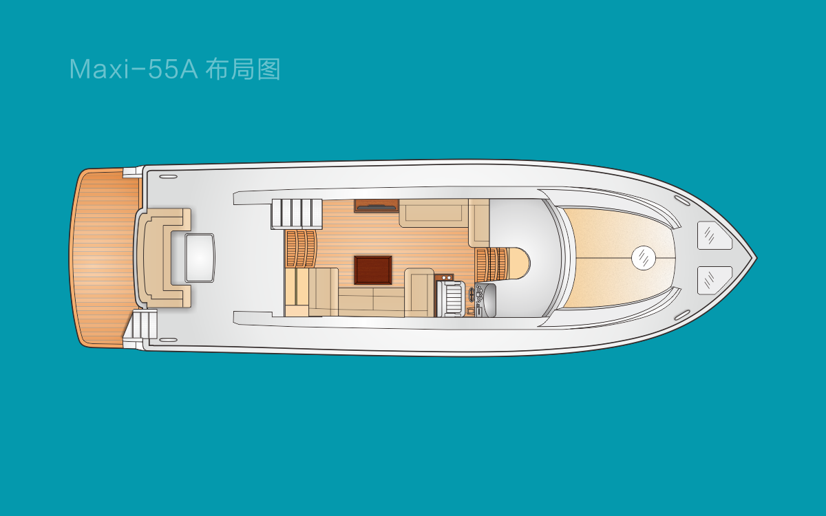 16米美斯（Maxi）55A豪华游艇设计稿