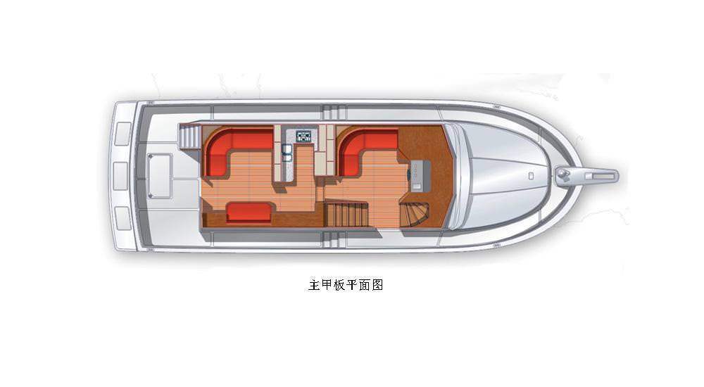 51英尺爱莱格（Allegro）TEU51.5私人游艇布局图2