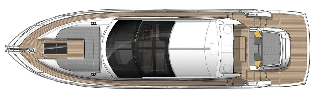 17米圣汐（Sunseeker）Predator55豪华游艇设计图