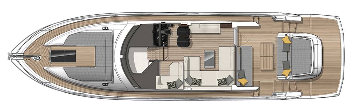 17米圣汐（Sunseeker）Predator55豪华游艇设计稿