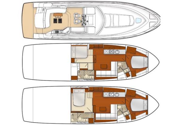 希瑞（SeaRay）540Sundancer豪华运动游艇布局图1