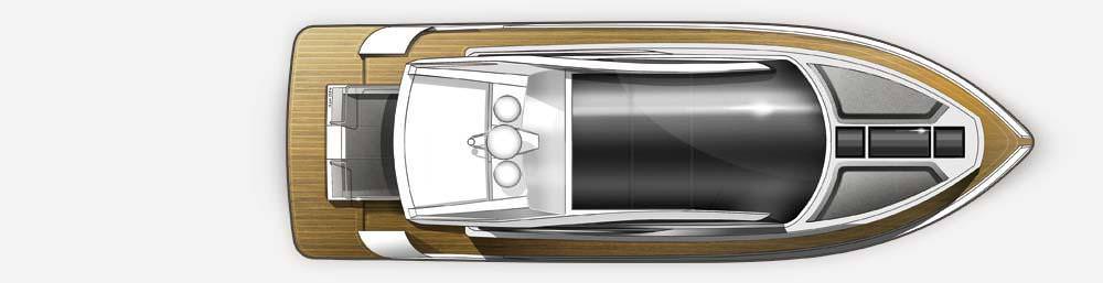 卡帝尔（Galeon）430HTC私人运动游艇布局图1