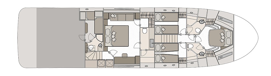 蒙地卡罗76Skylounge游艇布局图2