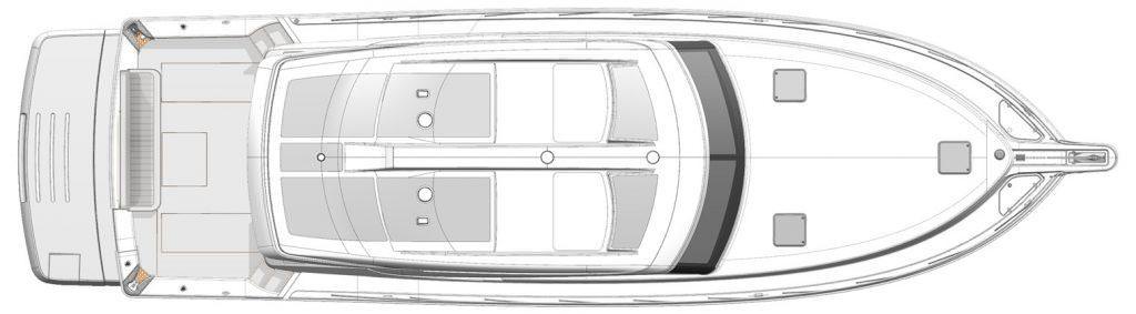里维埃拉（Riviera）575SUV中型游艇布局图